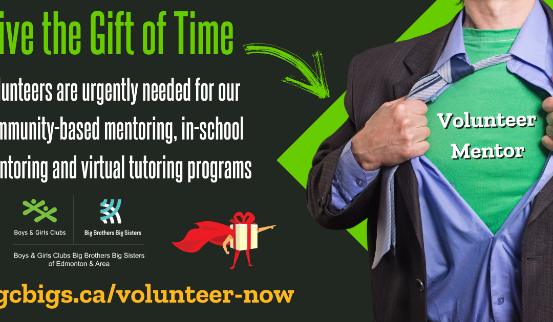 Give the Gift of Time – We Need Volunteers