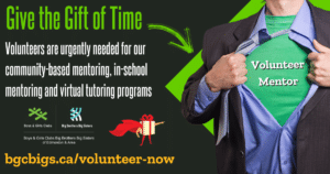 Give the Gift of Time - BGCBigs Edmonton