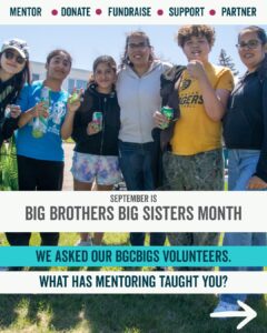 BGCBigs mentors and mentees posing for a group photo